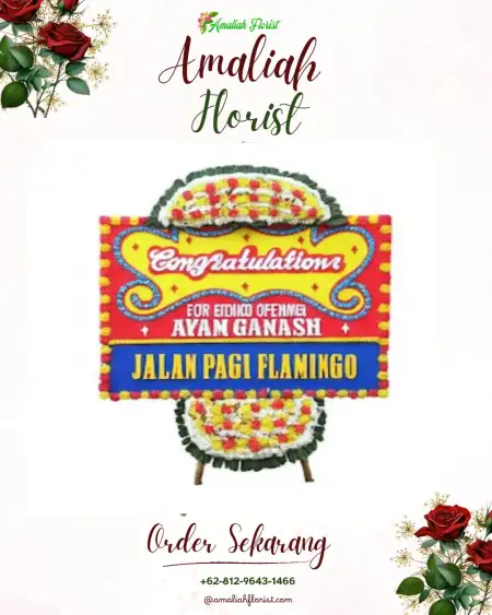 Sewa Papan Bunga Poka