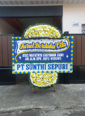 Papan Bunga Duka di Poka
